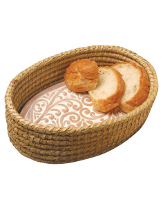 Cesta Calentadora de Pan HofArtisan Ovalada Terracota 31.75 cm