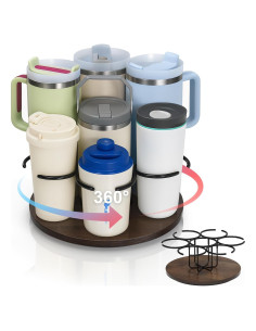 Soporte Giratorio KONE para Botellas de Agua 7 Ranuras