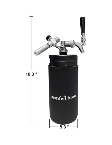 Dispensador de Cerveza Semfeil Brew 128Oz Acero Inoxidable