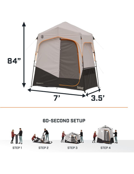Carpa de Ducha Bushnell BLP50098 2 Habitaciones Camping 60s Carpa de Ducha Bushnell BLP50098 2 Habitaciones Camping 60s