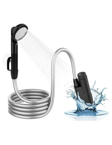 Ducha Portátil Acetek JP-2204 con Pantalla Digital y Filtro