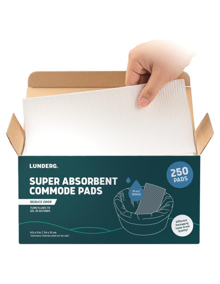 Almohadillas Absorbentes Lunderg 250 Unidades Grado Médico