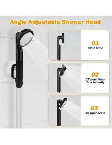 Ducha Portátil Acetek JP-2204 con Pantalla Digital y Filtro