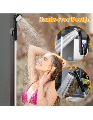 Ducha Portátil Acetek JP-2204 con Pantalla Digital y Filtro