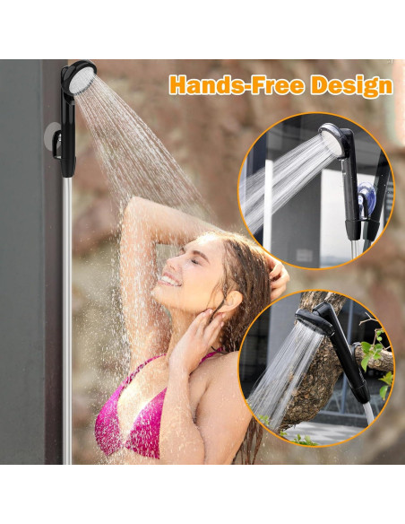 Ducha Portátil Acetek JP-2204 con Pantalla Digital y Filtro