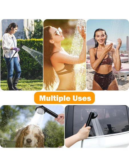 Ducha Portátil Acetek JP-2204 con Pantalla Digital y Filtro