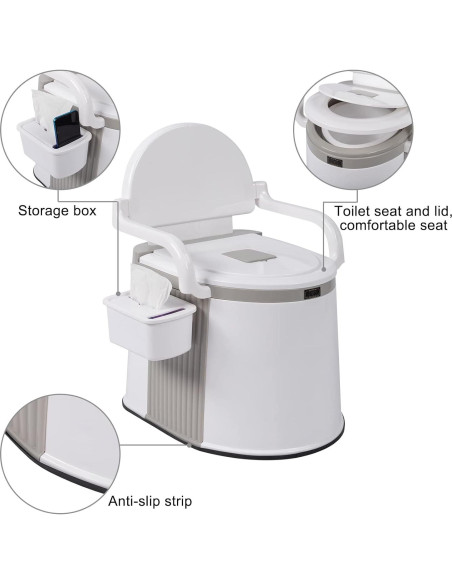 Inodoro Portátil Outvita 18L para Camping y Viajes