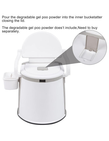 Inodoro Portátil Outvita 18L para Camping y Viajes