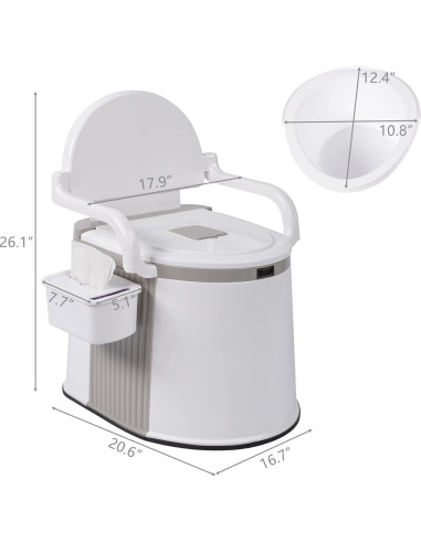 Inodoro Portátil Outvita 18L para Camping y Viajes