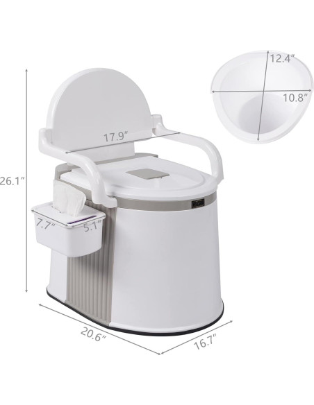 Inodoro Portátil Outvita 18L para Camping y Viajes