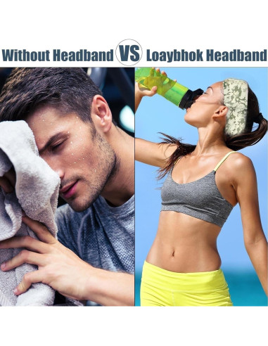 Cinta para la cabeza LECHI LC0008 camuflaje, paquete de 6 unidades