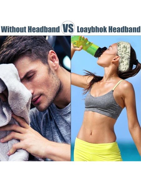 Cinta para la cabeza LECHI LC0008 camuflaje, paquete de 6 unidades