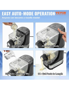 Máquina de Pasta Eléctrica VEVOR 150W 500g 8 Formas 2