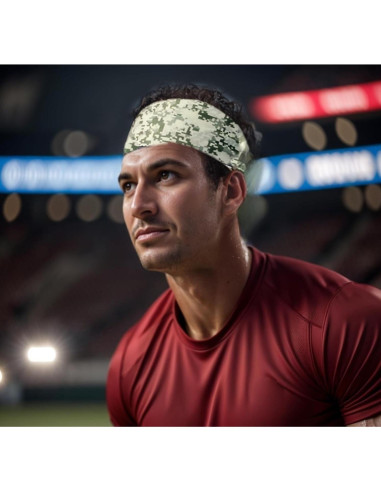 Cinta para la cabeza LECHI LC0008 camuflaje, paquete de 6 unidades