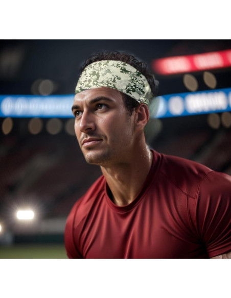 Cinta para la cabeza LECHI LC0008 camuflaje, paquete de 6 unidades