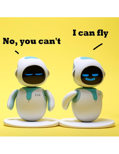 Eilik Robot Interactivo - Mascota Táctil Azul y Rosa