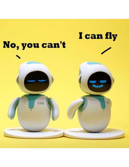 Eilik Robot Interactivo - Mascota Táctil Azul y Rosa