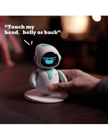 Eilik Robot Interactivo - Mascota Táctil Azul y Rosa