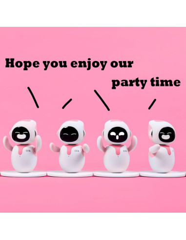 Eilik Robot Interactivo - Mascota Táctil Azul y Rosa