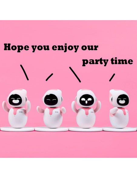 Eilik Robot Interactivo - Mascota Táctil Azul y Rosa