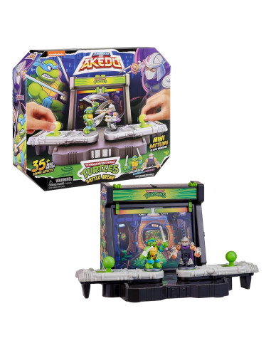 Akedo Tortugas Ninja Batalla Arena con 35 Sonidos + 2 Figuras