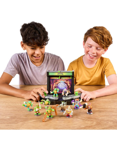 Akedo Tortugas Ninja Batalla Arena con 35 Sonidos + 2 Figuras