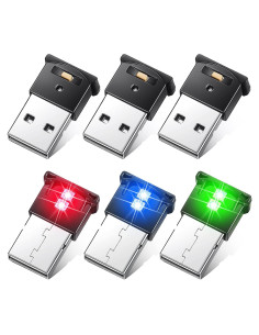 Luz LED USB Frienda 2 Piezas, Brillo Ajustable 8 Colores