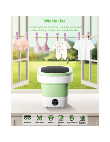 Lavadora Portátil Genérico 12L Plegable para Ropa Delicada