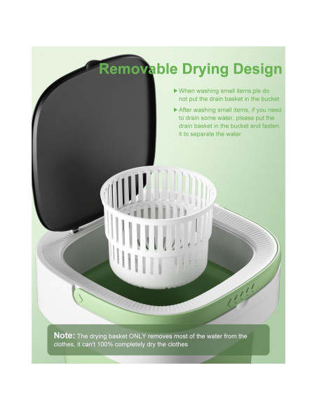 Lavadora Portátil Genérico 12L Plegable para Ropa Delicada