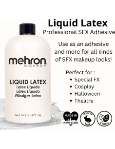 Latex Líquido 0.47L Mehron para Efectos Especiales 2
