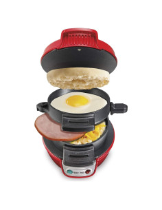 Maker de Sándwiches Hamilton Beach Rojo 1.36 kg 650W
