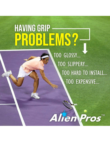 Cinta de Agarre para Raqueta de Tenis ALIEN PROS - 6 Unidades Azul Cielo