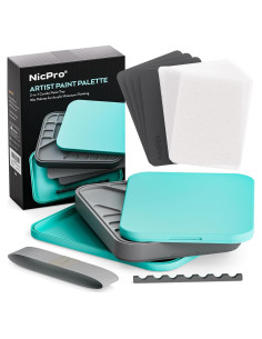 Kit Paleta Húmeda Nicpro para Pintura Miniaturas 100PCS