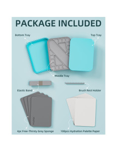 Kit Paleta Húmeda Nicpro para Pintura Miniaturas 100PCS 2