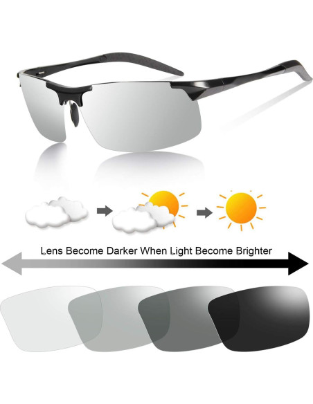 Gafas de Sol YIMI Fotocromáticas Polarizadas UV400 Gafas de Sol YIMI Fotocromáticas Polarizadas UV400