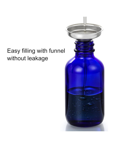 AOZITA 4 Botellas Goteo Cristal 60ml con Cuentagotas