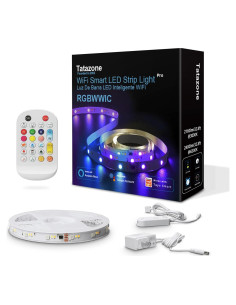 Tira LED RGBWW 5m Tatazone Control WiFi Alexa Google