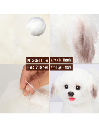 Perro Robot Interactivo CU-MATE2 Maltés 25.4 cm - Juguete