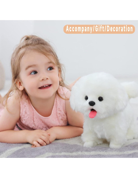 Perro Robot Interactivo CU-MATE2 Maltés 25.4 cm - Juguete