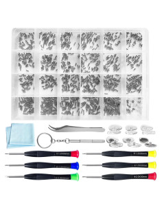 Kit de Reparación de Gafas PFDHQS 24 Tornillos y Herramientas