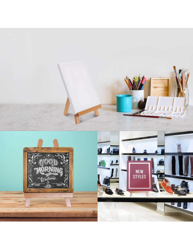 Caballete A-Frame U.S. Art Supply 10.5" Madera Natural 12 Pzas