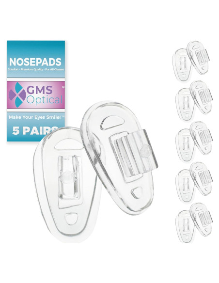 Almohadillas de Silicona GMS Óptico 11mm para Gafas - 5 Pares