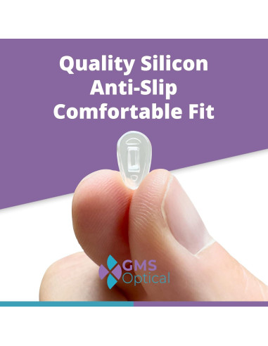 Almohadillas de Silicona GMS Óptico 11mm para Gafas - 5 Pares
