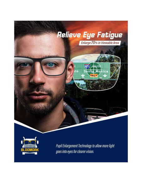 Gafas de Conducción Nocturna Bloomoak Transparentes Antirreflejo