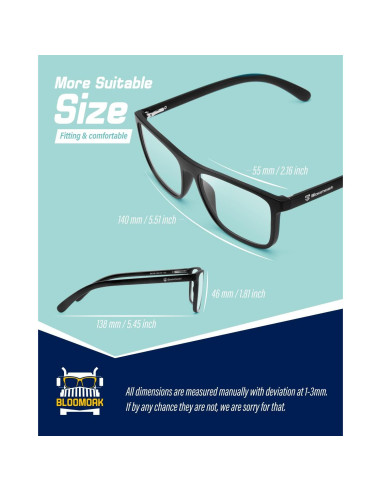 Gafas de Conducción Nocturna Bloomoak Transparentes Antirreflejo