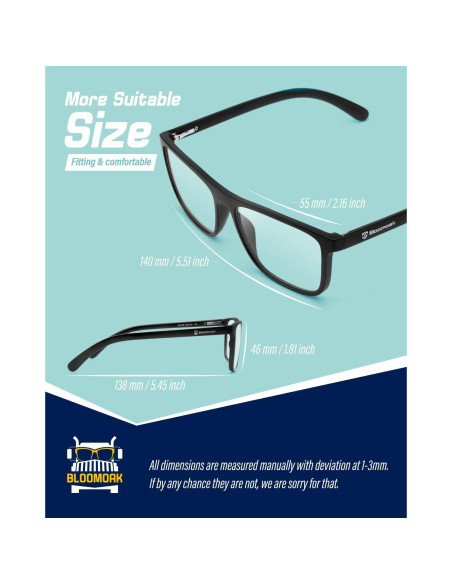 Gafas de Conducción Nocturna Bloomoak Transparentes Antirreflejo