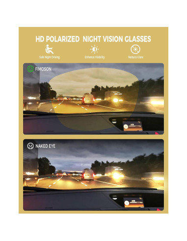 Gafas FIMOSON Ys002-1 Antirreflejo para Conducir de Noche