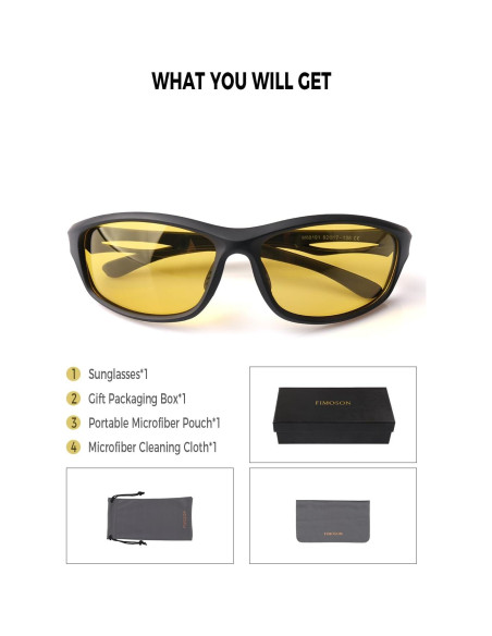 Gafas FIMOSON Ys002-1 Antirreflejo para Conducir de Noche Gafas FIMOSON Ys002-1 Antirreflejo para Conducir de Noche