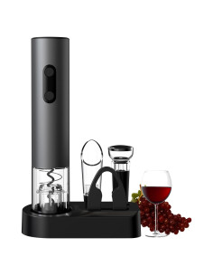 COKUNST Abrebotellas Eléctrico 4 en 1 Acero Inoxidable