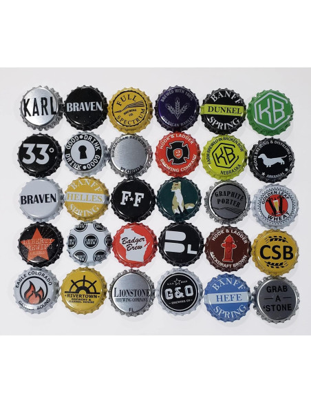 500 Tapas de Botellas de Cerveza Home Brew Queen Asortidas 500 Tapas de Botellas de Cerveza Home Brew Queen Asortidas